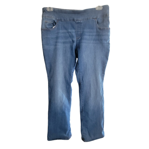 The Frontier Women Jeans Jeggings Size Large Embroidery on Pockets 5 Pockets - Picture 7 of 13